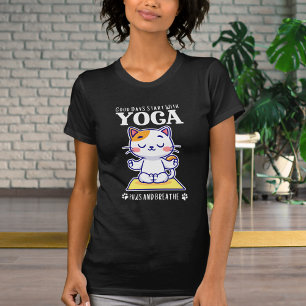 Yoga-Bran börjar med Yoga. T Shirt