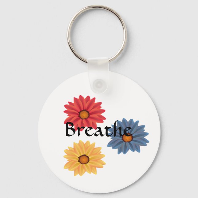 Yoga Breathe Keychain Nyckelring (Framsida)