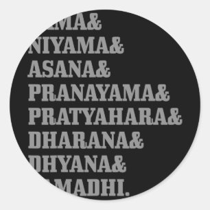 Yoga Buddhism Hinduism Sanskrit Buddha Yogi Ande Runt Klistermärke