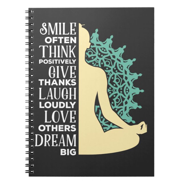 Yoga Buddhist Meditation Quote Zen Buddhism Anteckningsbok (Framsidan)