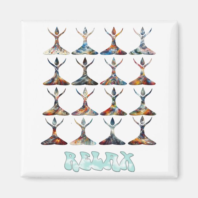 Yoga Buddies Magnet (Framsidan)
