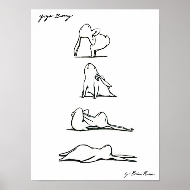Yoga Bunny Poster (Framsidan)