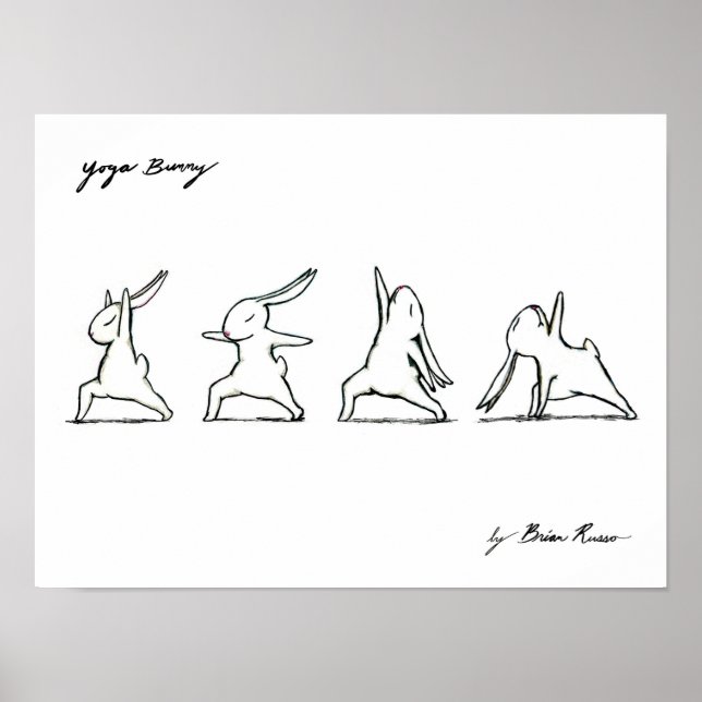 Yoga Bunny Poster (Framsidan)