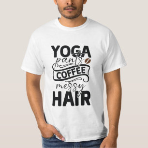Yoga byxor kaffemakhår t shirt