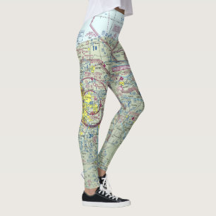 Yoga Byxor/Leggings-flyg karta Leggings