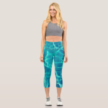 Yoga Capris med hög avsättning