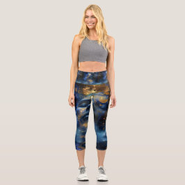Yoga Capris, XS (0-2) med hög avsättning
