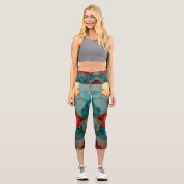 Yoga Capris, XS (0-2) med hög avsättning