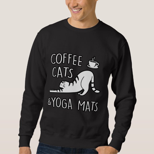 Yoga cat 29 lång ärmad tröja (Framsida)