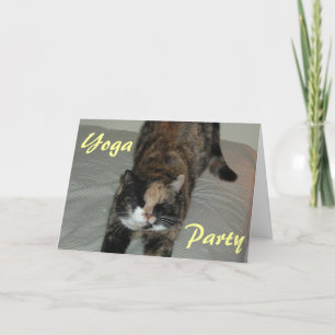 Yoga Cat Inbjudan