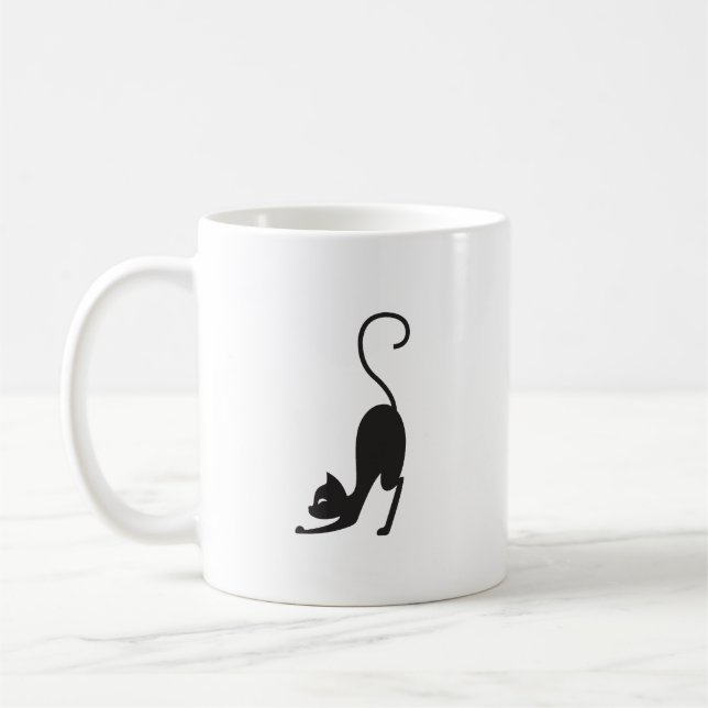 Yoga cat kaffemugg (Vänster)