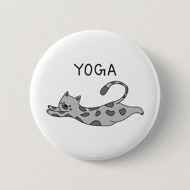 Yoga Cat Knapp (Framsida)