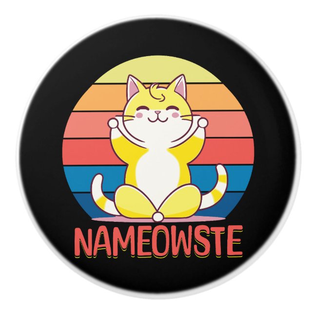 Yoga cat knopp (Framsidan)