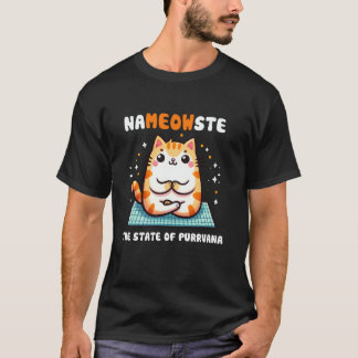 Yoga cat, meditation cat t shirt