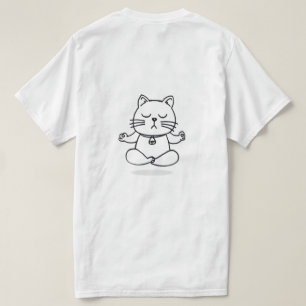 yoga cat-meditation t shirt