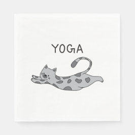 Yoga Cat Pappersservett