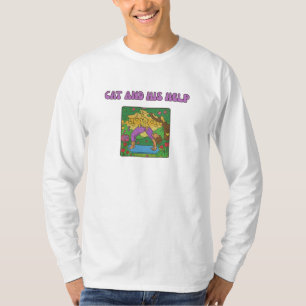 Yoga Cat Pendant i Nature Scene T Shirt
