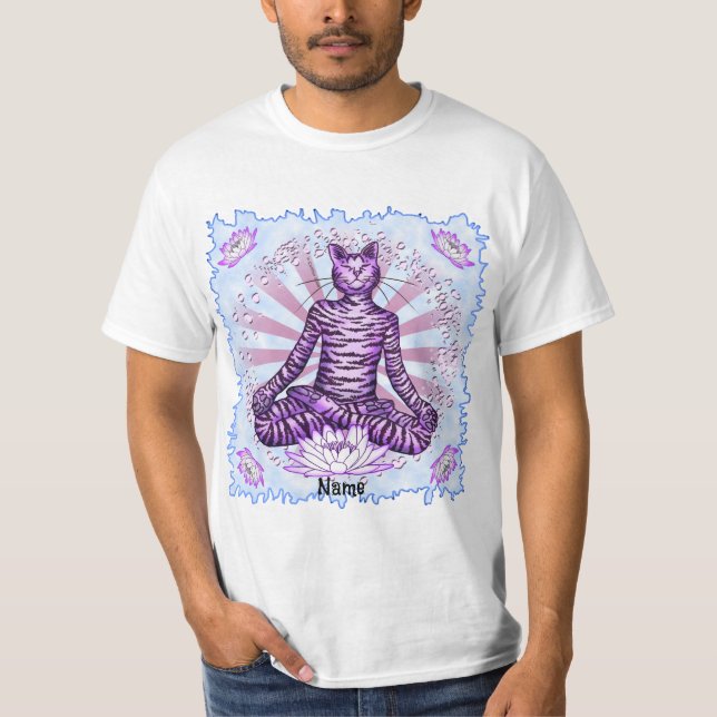 Yoga Cat T Shirt (Framsida)