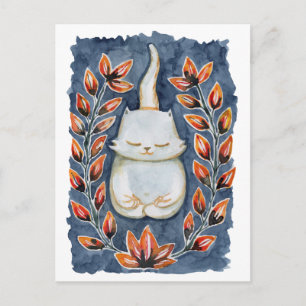 Yoga Cat-vykort Vykort