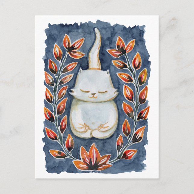 Yoga Cat-vykort Vykort (Framsida)