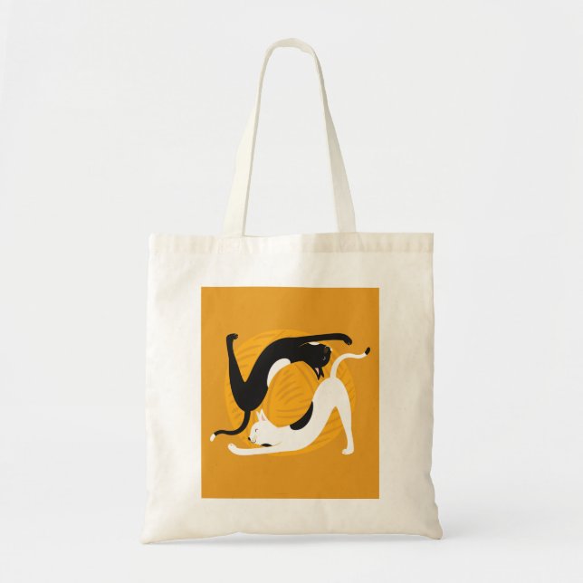 Yoga Cats Tygkasse (Framsidan)