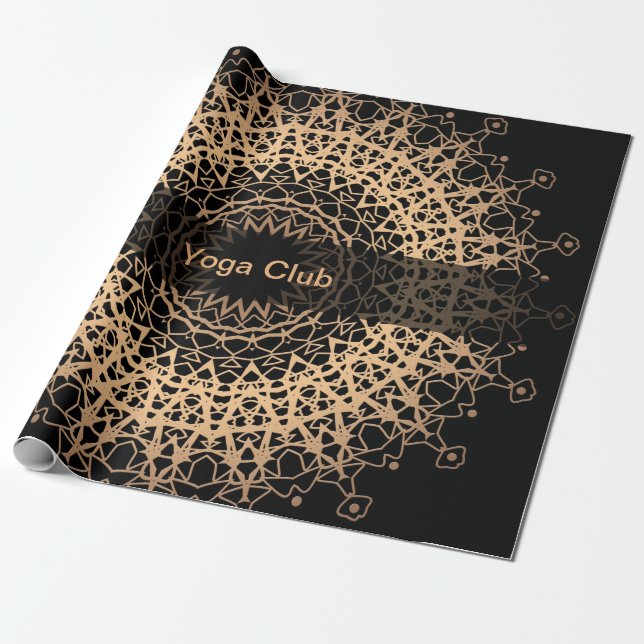 Yoga Centre, yoga, sport, mandala Presentpapper (Utrullad)