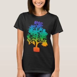 Yoga Chakra Andlig Meditation Livets träd Hipp T Shirt