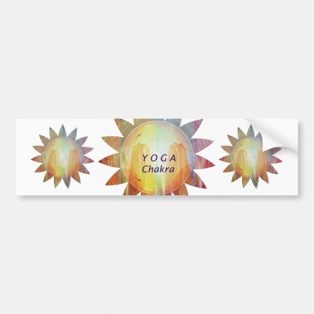 Yoga Chakra Bildekal (Framsidan)