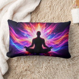 Yoga Chakra Meditationskudde Färgglad Konst Lumbarkudde