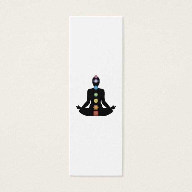 Yoga Chakras Fitness Exercise Litet Visitkort (Framsidan)