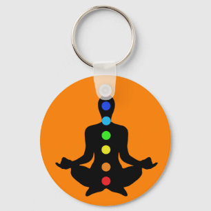 Yoga Chakras Keychain Nyckelring