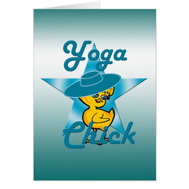 Yoga Chick #7 Hälsningskort (Framsidan)