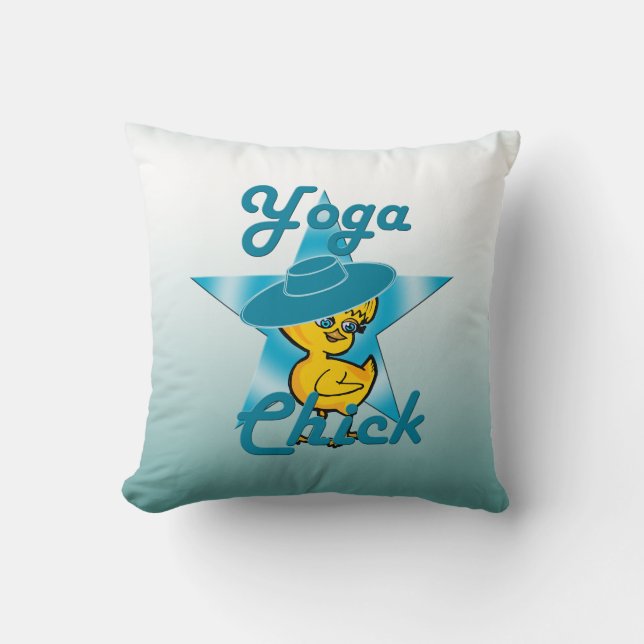 Yoga Chick #7 Kudde (Framsida)