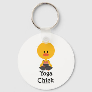 Yoga Chick Keychain Nyckelring