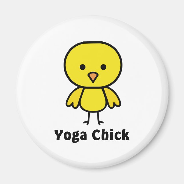 Yoga Chick Magnet (Framsidan)