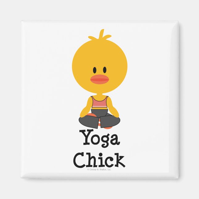 Yoga Chick Magnet (Framsidan)