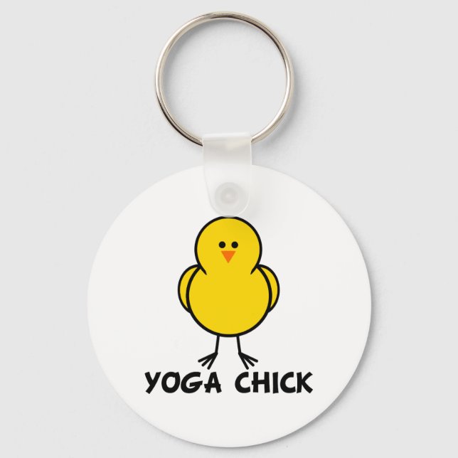 Yoga Chick Nyckelring (Framsida)