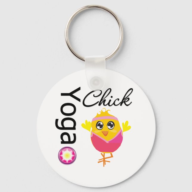 Yoga Chick Nyckelring (Framsida)