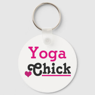 Yoga Chick Nyckelring