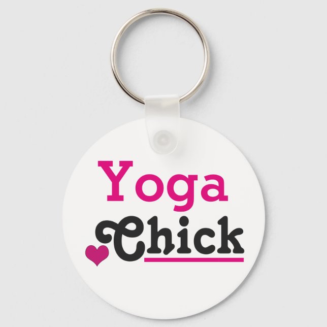 Yoga Chick Nyckelring (Framsida)