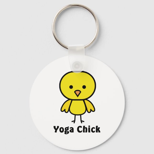 Yoga Chick Nyckelring (Framsida)