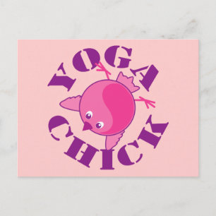 Yoga Chick Vykort