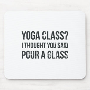 Yoga Cl Pour A Gl - Roliga vin- och yogacitat Musmatta