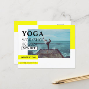 Yoga Class Business Postcard Vykort