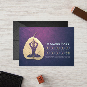 Yoga Class Pass Loyalty Möte Bodhi Löv-klipp Lojalitetskort