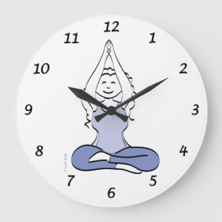 Yoga Clock Stor Klocka