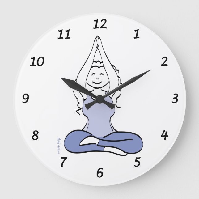Yoga Clock Stor Klocka (Framsida)