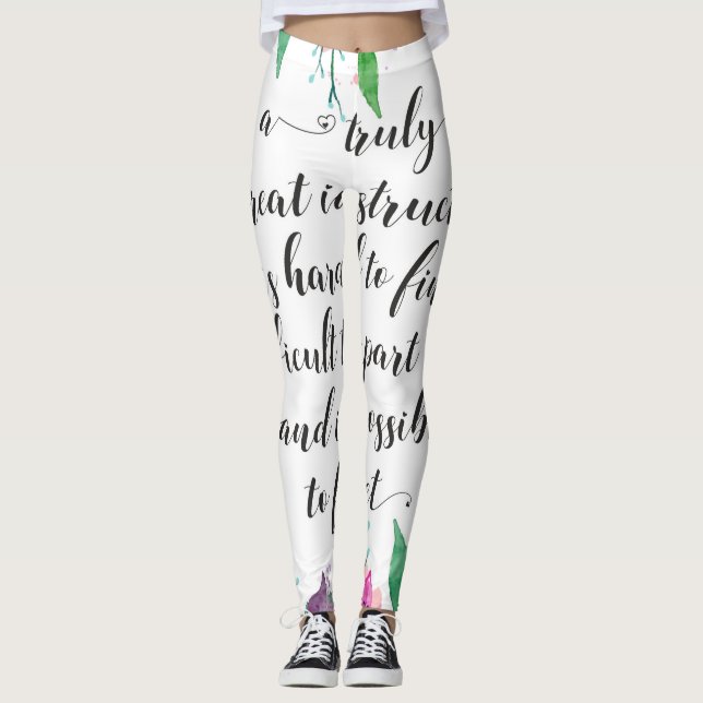 Yoga Coach Gift för henne Leggings (Framsida)