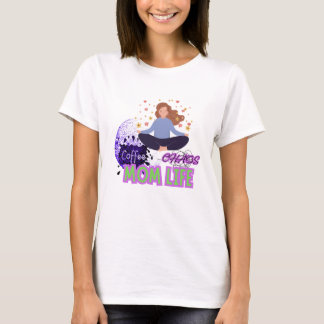 Yoga Coffee Chaos – Mom Life T Shirt