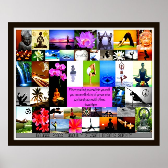 Yoga Collage Poster (Framsidan)